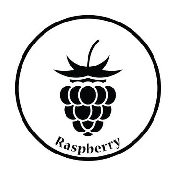 Icon of Raspberry Stock Illustration