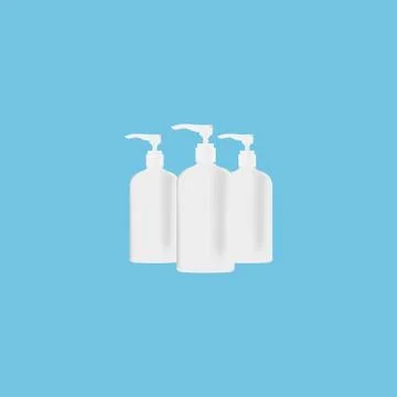 Icon realistic hand sanitizer. Vector illustration eps 10 Stock Illustration