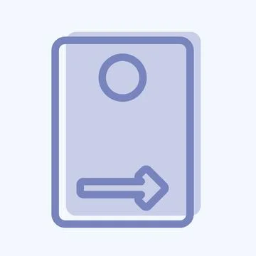 Icon Rear Camera - Two Tone Style - Simple illustration,Editable stroke Illustrazione stock