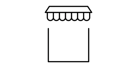 Icon in red and white displaying a map pointer, representing a specific loc.. 스톡 동영상 332855199