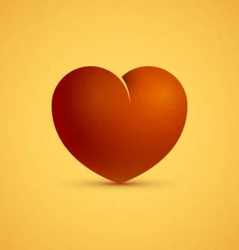 Icon of red heart Stock Illustration