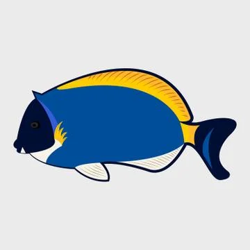 Icon reef fish. Stock Illustration