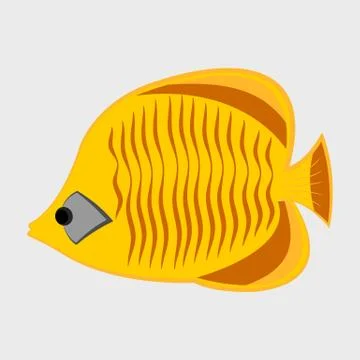 Icon reef fish. Stock Illustration