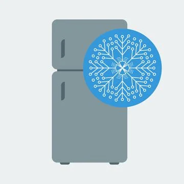 Icon  of the refrigerator. Freeze Stock Illustration