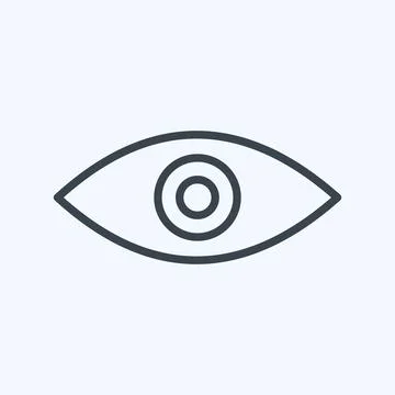 Icon Remove Red Eye. suitable for Photo Editing symbol. line style. simple de Illustrazione stock