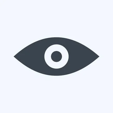 Icon Remove Red Eye. suitable for Photo Editing symbol. glyph style. simple d Illustrazione stock