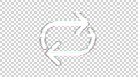 Icon repeat is distorted. Glitch. Noise, chromatic aberration, geometric Stock Illustration