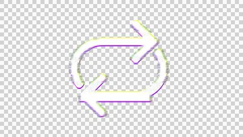 Icon repeat is distorted. Glitch. Noise, chromatic aberration, geometric 스톡 일러스트