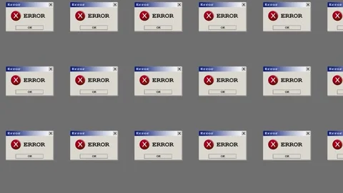 Icon repeat Error box full unknown Video stock 300782379
