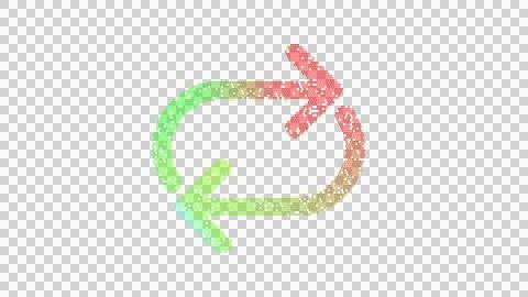 Icon repeat is made up of LED square shapes. There are bright diodes and there 스톡 일러스트