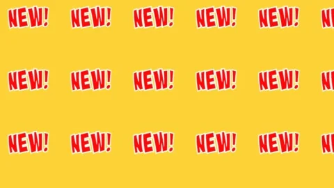 Icon repeat Text comics new exclamation Stock Footage 336744292