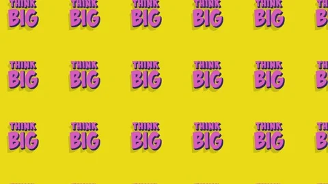 Icon repeat Think big text Stock Footage 345911908