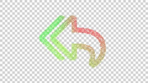 Icon reply all is made up of LED square shapes. There are bright diodes and 스톡 일러스트