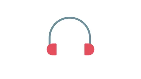 Icon representing a call center, featuring a headset and microphone symbol .. Stock Footage 333909497