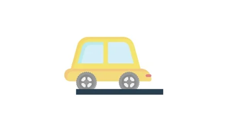 Icon representing car repair, featuring a wrench and a car silhouette. Stock Footage 332474867