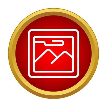 Icon representing digital image gallery or content folder イラスト素材