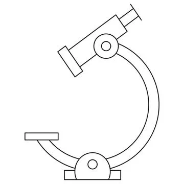 Icon representing a microscope Stock Illustration