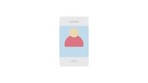 Icon representing a mobile application, showcasing a sleek design and disti.. Stock Footage 333102587