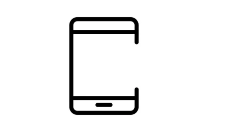 Icon representing a mobile application, showcasing a sleek design and disti.. Stock Footage 334834298
