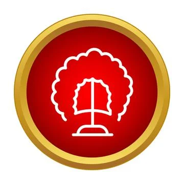 Icon representing a tree or park sign Ilustração Stock
