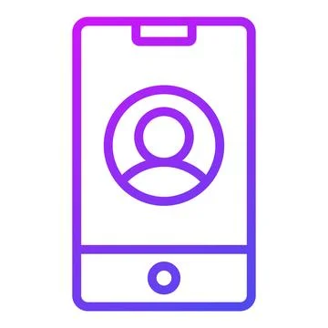 This icon represents the concept of mobile data analysis, featuring a clean bar 스톡 일러스트