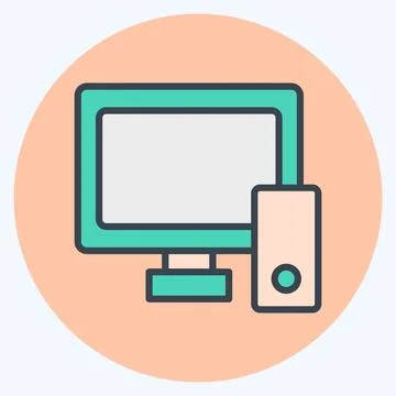 Icon Responsive Design. related to Creative Concept symbol. color mate styl.. Illustrazione stock