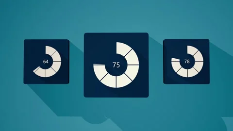 Icon ring graph animated Stock Footage 290089614