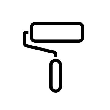 Icon of roller paint - vector iconic design Stock Illustration