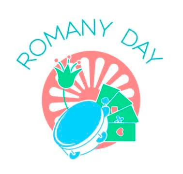 Icon  on the Romany day. Stock Illustration