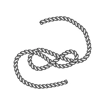Icon of rope 库存插图