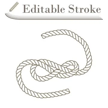 Icon Of Rope Stock Illustration