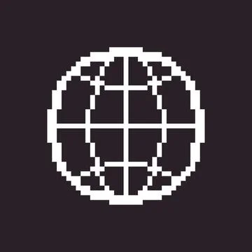 Icon of round abstract globe	 Stock Illustration