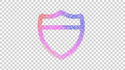 Icon route interstate is made up of LED square shapes. There are bright diodes 스톡 일러스트