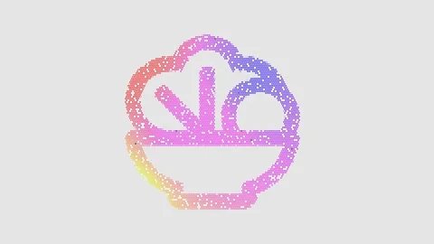 Icon salad is made up of LED square shapes that shimmer and flicker. There are Stock Footage 299783065