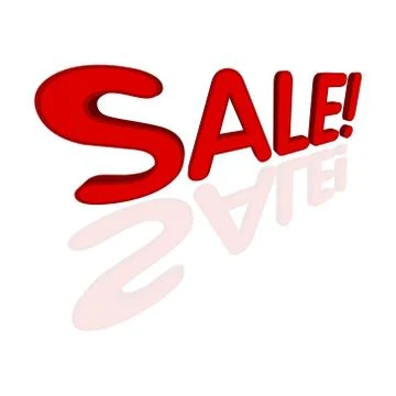 Icon sale text 3d Illustrazione stock