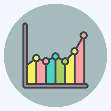Icon Sample Data. related to Machine Learning symbol. color mate style. sim.. Stock Illustration