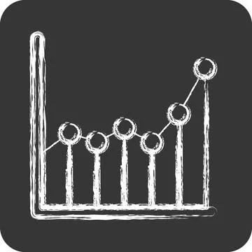 Icon Sample Data. related to Machine Learning symbol. chalk Style. simple d.. イラスト素材