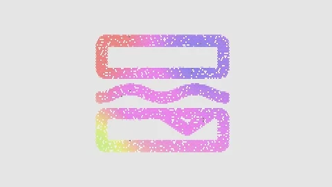 Icon sandwich is made up of LED square shapes that shimmer and flicker. There Stock Footage 299783237