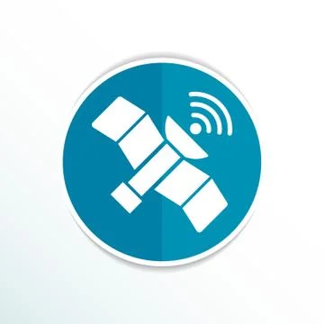 Icon satellite vector design element communication connection Stock Illustration