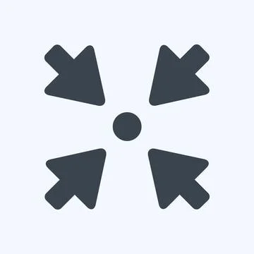 Icon Scale Down - Glyph Style,Simple illustration,Editable stroke 스톡 일러스트