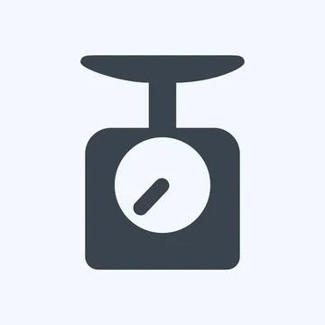 Icon Scale - Glyph Style - Simple illustration,Editable stroke 스톡 일러스트