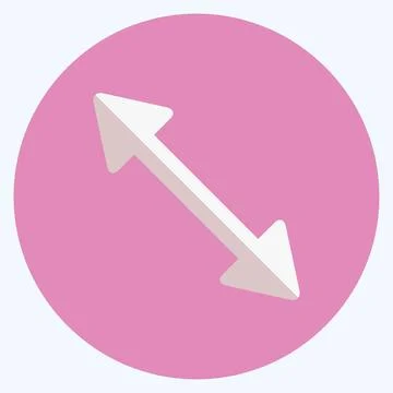 Icon Scale Left - Flat Style,Simple illustration,Editable stroke 스톡 일러스트