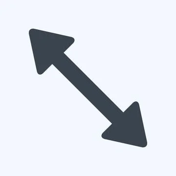 Icon Scale Left - Glyph Style,Simple illustration,Editable stroke 스톡 일러스트