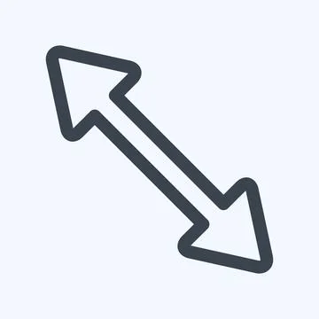 Icon Scale Left - Line Style,Simple illustration,Editable stroke 스톡 일러스트