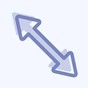 Icon Scale Left - Two Tone Style,Simple illustration,Editable stroke 스톡 일러스트