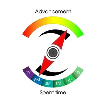 Icon. Scale of progress. Stock Illustration