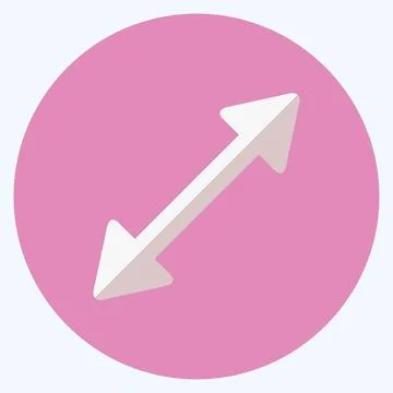 Icon Scale Right - Flat Style,Simple illustration,Editable stroke 스톡 일러스트