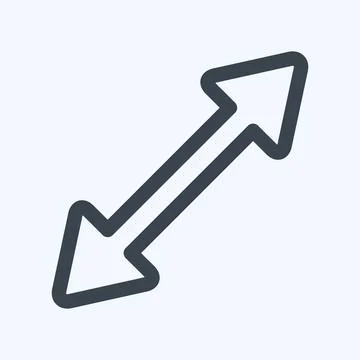 Icon Scale Right - Line Style,Simple illustration,Editable stroke 스톡 일러스트