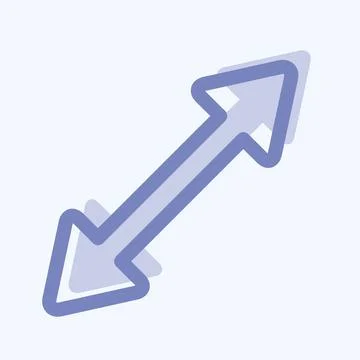 Icon Scale Right - Two Tone Style,Simple illustration,Editable stroke 스톡 일러스트