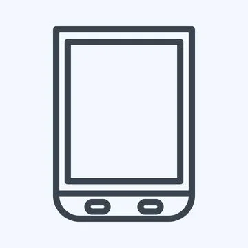 Icon Scanner. suitable for Computer Components symbol. line style. simple des Stock Illustration